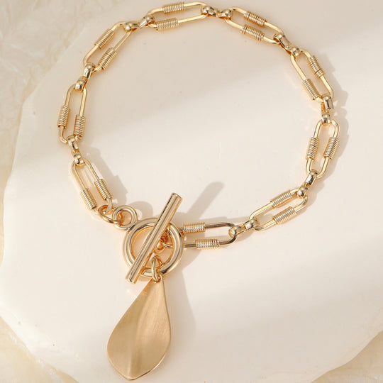 Mia Tui Jewellery Teardrop Pendant Chain Necklace