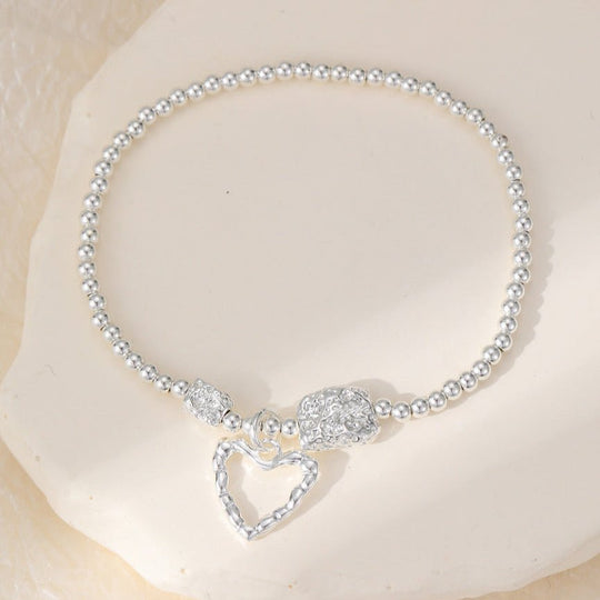 Mia Tui Jewellery Textured Heart Charm Bracelet 💖