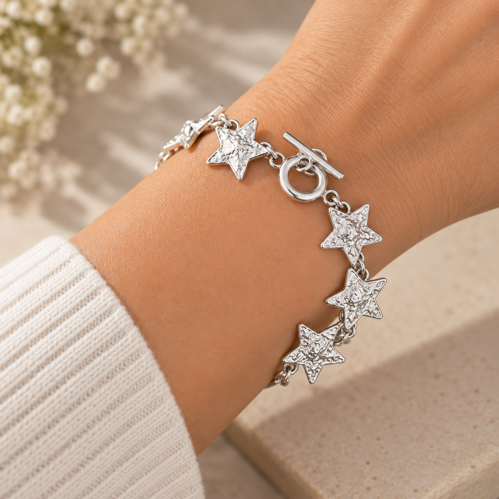 Mia Tui Jewellery Textured Star Bracelet