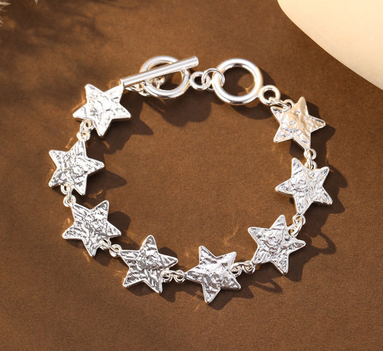 Mia Tui Jewellery Textured Star Bracelet