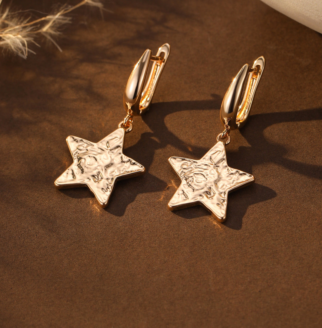 Mia Tui Jewellery Textured Star Earrings