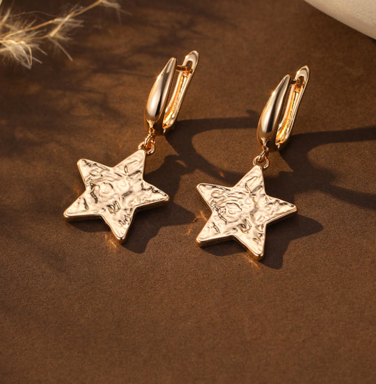 Mia Tui Jewellery Textured Star Earrings
