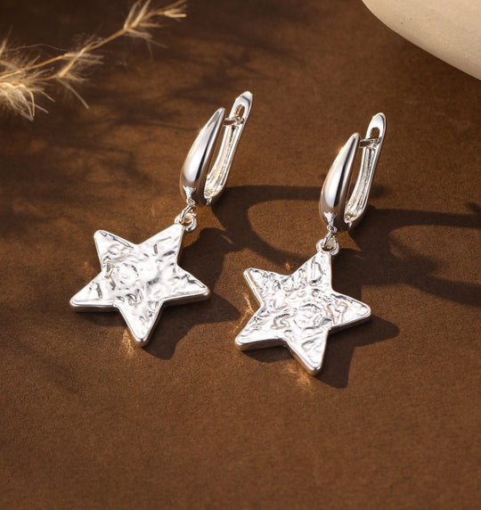 Mia Tui Jewellery Textured Star Earrings
