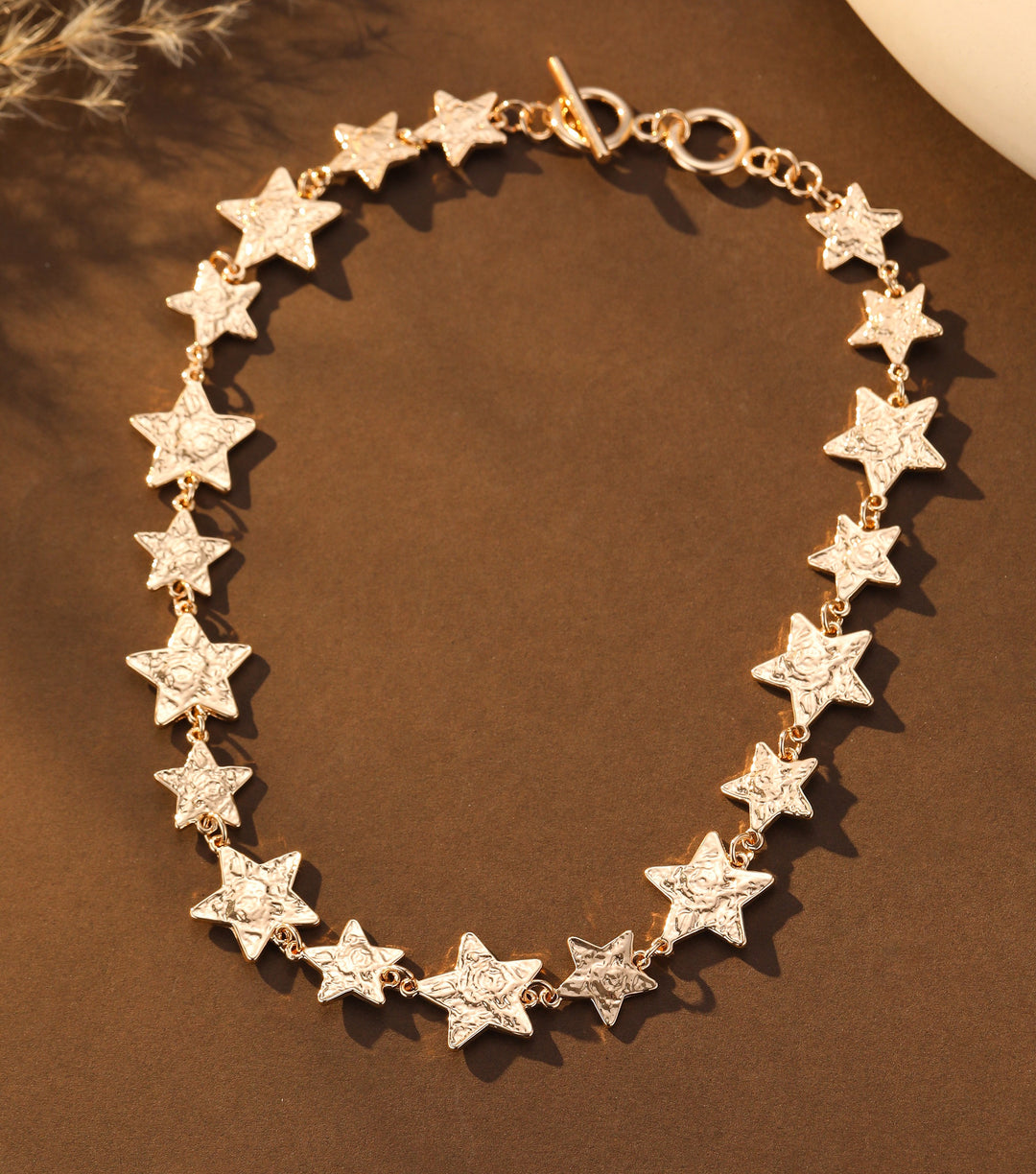 Mia Tui Jewellery Textured Star Necklace