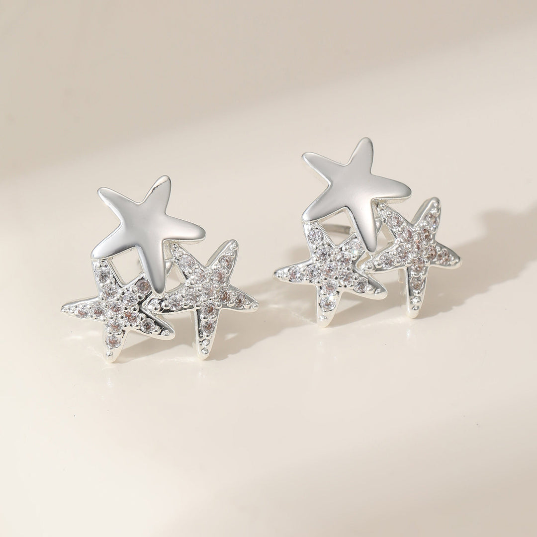 Mia Tui Jewellery Triple Star Earrings