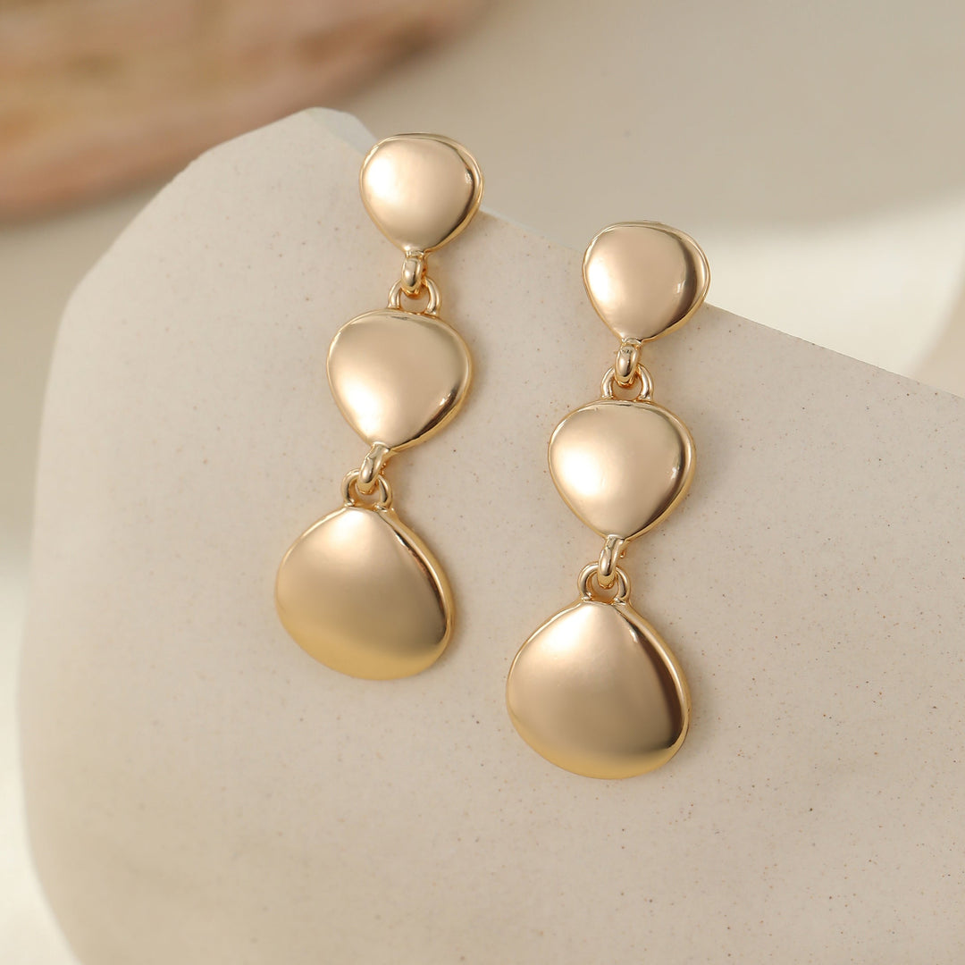 Mia Tui Jewellery Triple Teardrop Drop Earrings