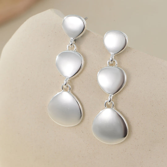 Mia Tui Jewellery Triple Teardrop Drop Earrings