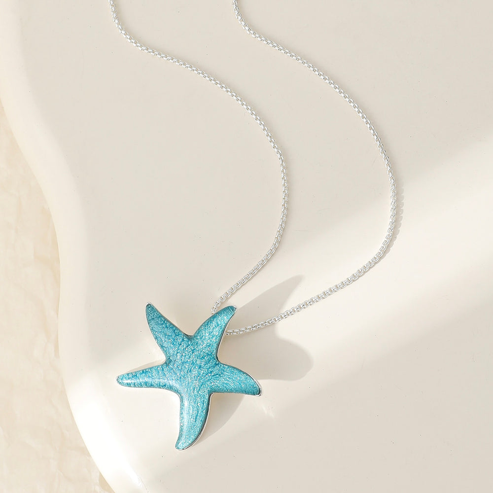 Mia Tui Jewellery Turquoise Starfish Pendant Necklace