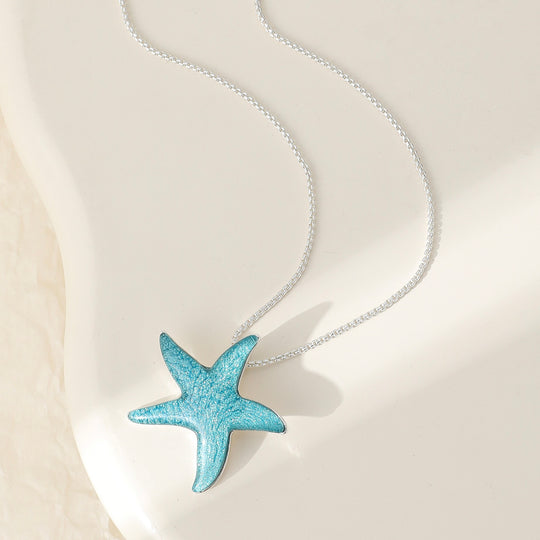 Mia Tui Jewellery Turquoise Starfish Pendant Necklace