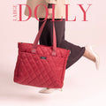 Large Dolly - Quilted Laptop Tote Bag