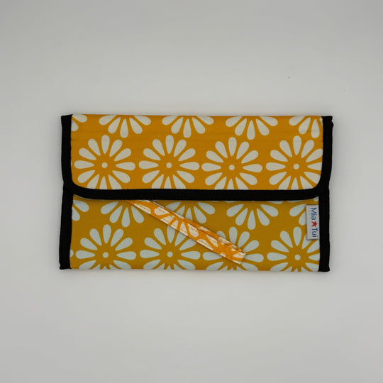 Travel Document Wallet - RFID - Outlet with floral design, perfect for organizing travel essentials.