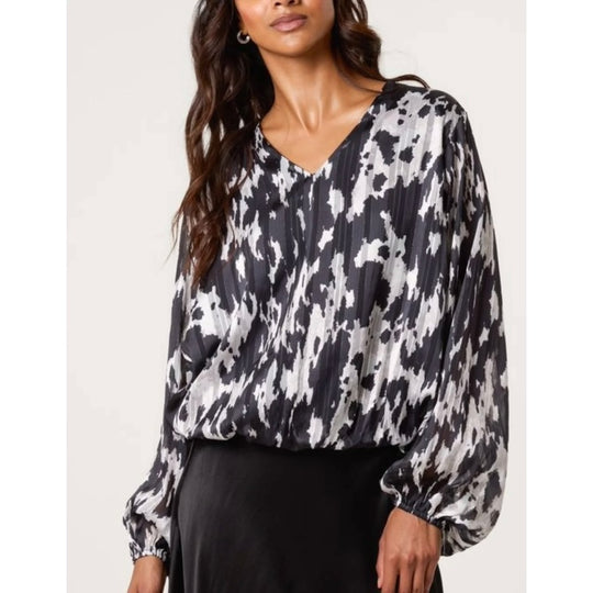 Mia Tui Monochrome Abstract Print Blouse