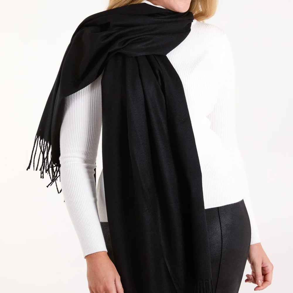 Mia Tui Plain Tassel Edge Scarf 🧣✨