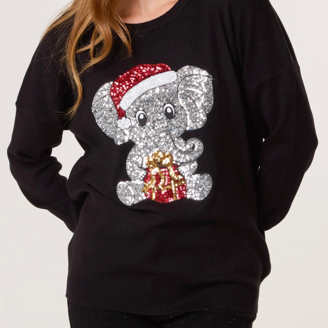 Mia Tui ✨🎄 Sequin Animal Christmas Jumper