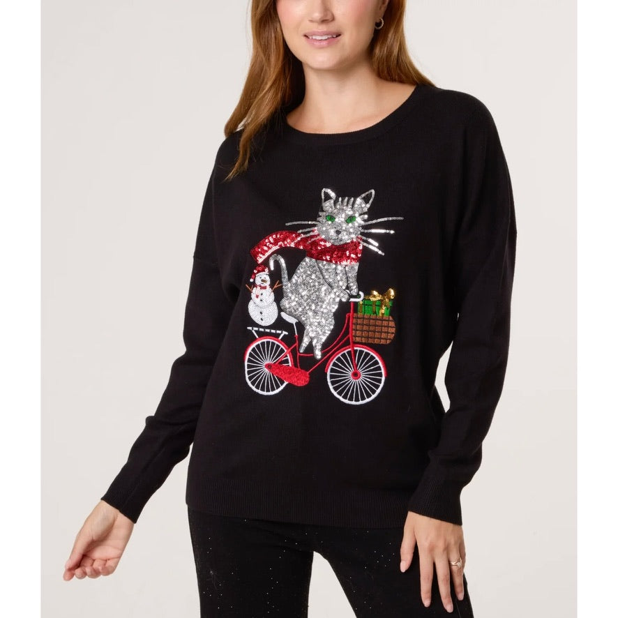 Mia Tui ✨🎄 Sequin Animal Christmas Jumper