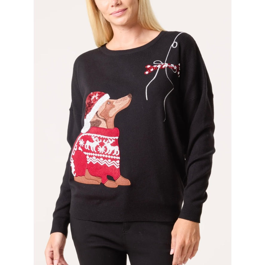 Mia Tui ✨🎄 Sequin Animal Christmas Jumper