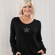 Mia Tui Soft Touch Star Diamante Top