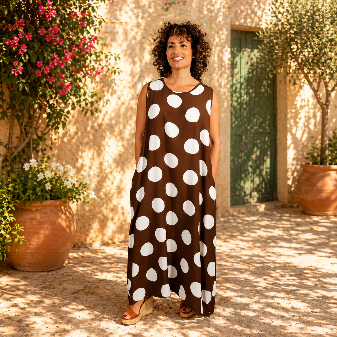 Mia Tui Spot Print Maxi Dress