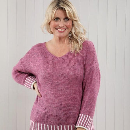 Mia Tui Striped Edge Jumper