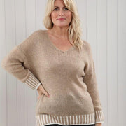 Mia Tui Striped Edge Jumper