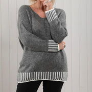 Mia Tui Striped Edge Jumper