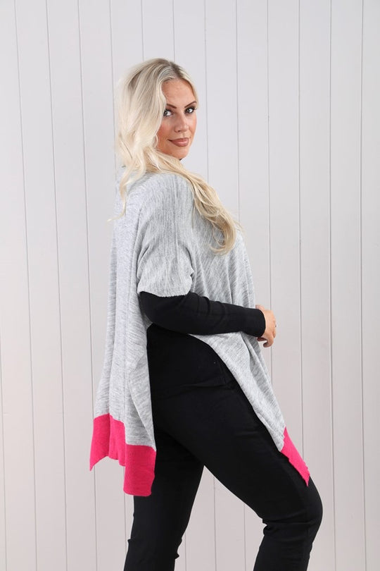 Mia Tui Striped Edge Poncho