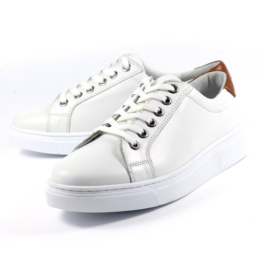 Mia Tui Zamora White Leather Trainer